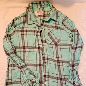 3/$15 Justice Long sleeve button up